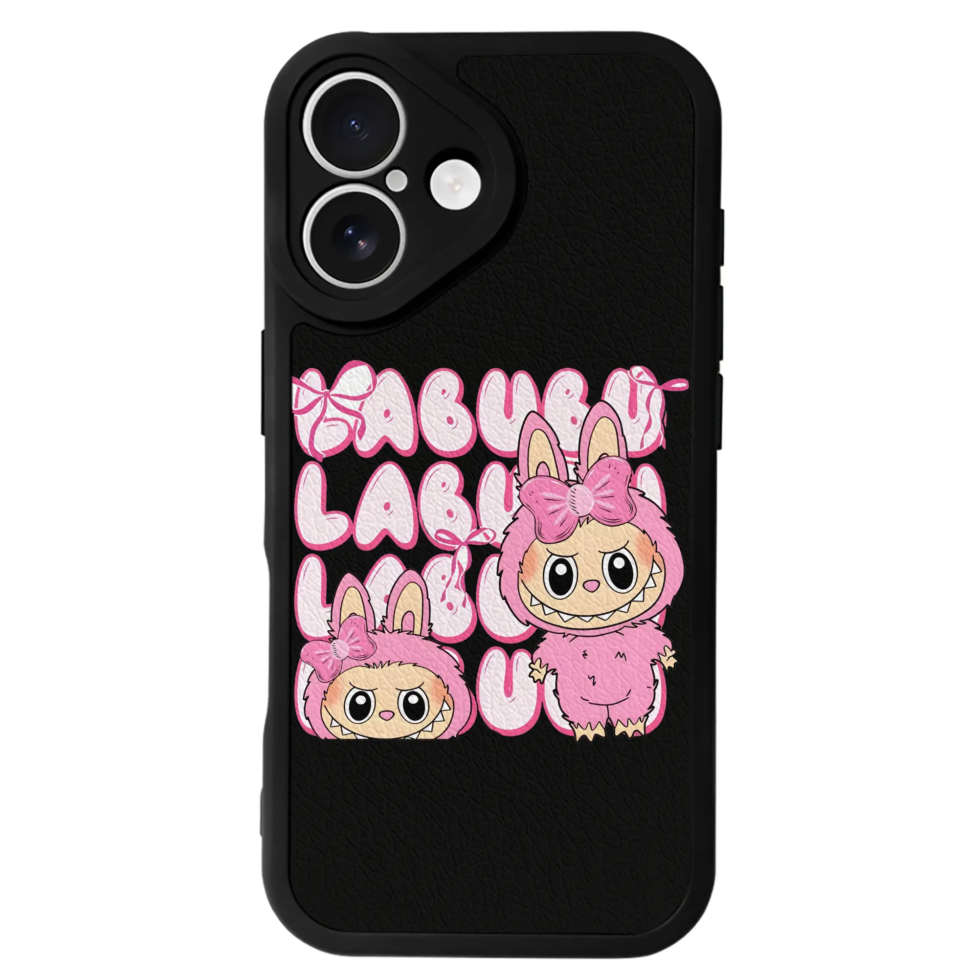 ラブブ グッズ ラブブ - IPhone 16シリーズ対応 ・ シリコンスマホケース ・ レザー調 ・ 高精度フィット ・ 耐衝撃 ・ ワイヤレス充電対応 ・ 精密カット